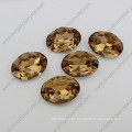 Point Back Oval Crystal Jewelry Element para accesorios de moda